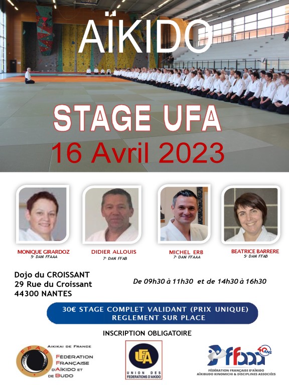 Stage UFA (inter fédération) @ Dojo du croissant